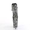 Pleaser - FLAMINGO1040SPF Bottes de plateforme, Pole dance chaussures - Couleur argent Product image